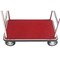 Global Industrial Silver Stainless Steel Bellman Cart, Straight Uprights, 8 Pneumatic Casters, 41-1/4L x 24W x 75H 985117SL - alternate 5
